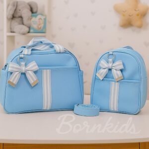 Kit Bolsas Luxo Linha Premium Cedro (2 peças) Azul Claro