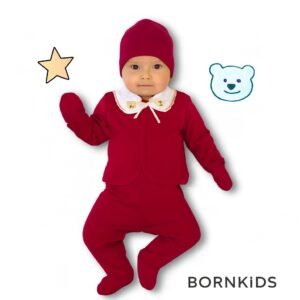 Conjunto Pagã Gola Piquê (5 peças) vermelho