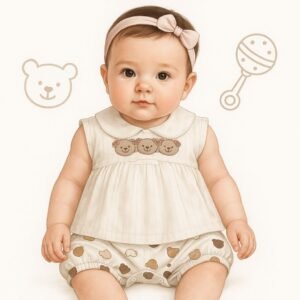 Macacão Curto Ursinhos