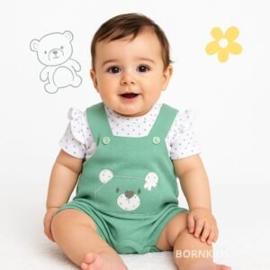 Conjunto Jardineira + Body (2 peças)