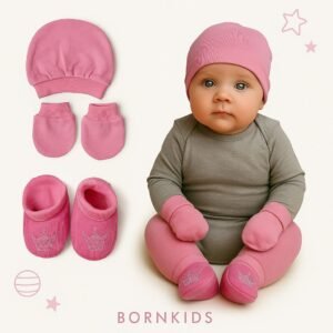 kit touca, luva e sapatinho