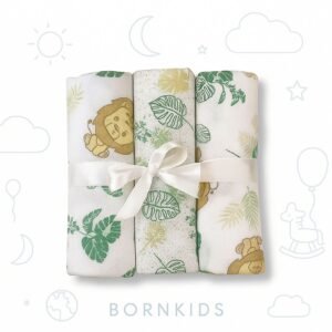 Kit 3 Cueiros Rolinho Estampado Safari