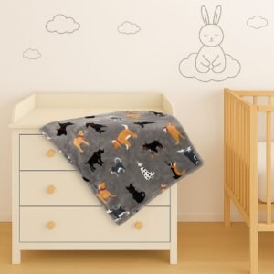 Cobertor Manta Anti Alérgico Cinza Cachorro