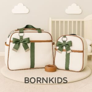 Kit Bolsas Luxo Linha Premium Cedro (2 peças) Verde Bebê