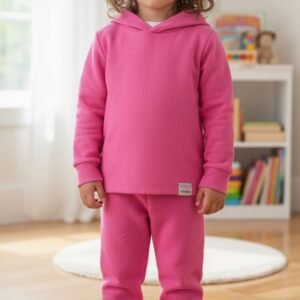 Conjunto Inverno Bouclé Rosa