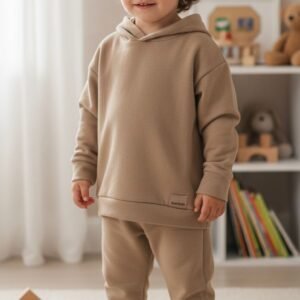 Conjunto Inverno Bouclé Marrom