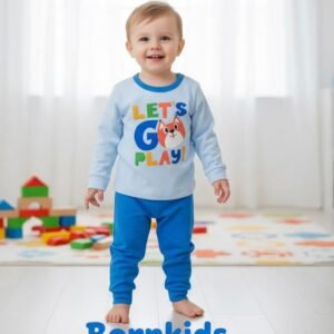 Conjunto Inverno (2 peças) Casaco + Calça Azul