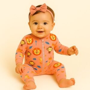 Macacão Zíper Rosa