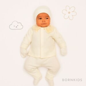 Conjunto Pagã Gola Piquê (5 peças) Marfim