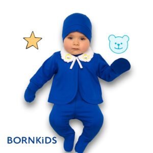 Conjunto Pagã Gola Piquê (5 peças) Azul