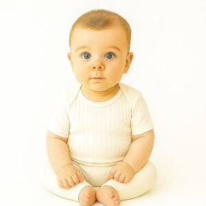 Conjuntos Canelado Branco Calça + Body MC