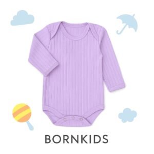 Body Canelado Lilás ML