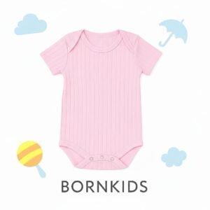 Body Suedine Canelado MC (Rosa)