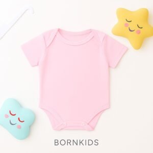 Body Malha MC Rosa Claro