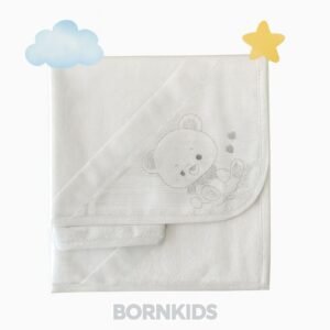 Jogo de Toalha 3 peças Luxo Bordada