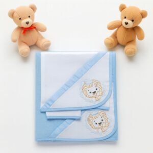 Jogo de Toalha 3 peças Luxo Bordada