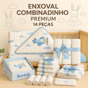 Kit Enxoval Combinadinho Premium (14 peças) Luxo