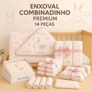 Kit Enxoval Combinadinho Premium (14 peças) Luxo