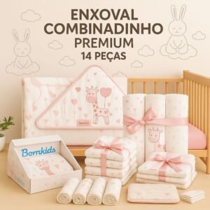 Kit Enxoval Combinadinho Premium (14 peças) Luxo