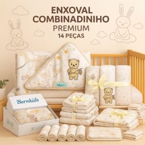 Kit Enxoval Combinadinho Premium (14 peças) Luxo