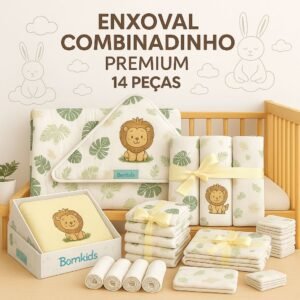 Kit Enxoval Combinadinho Premium (14 peças) Luxo