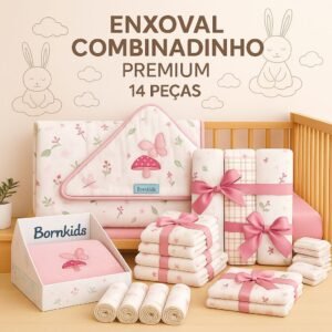 Kit Enxoval Combinadinho Premium (14 peças) Luxo